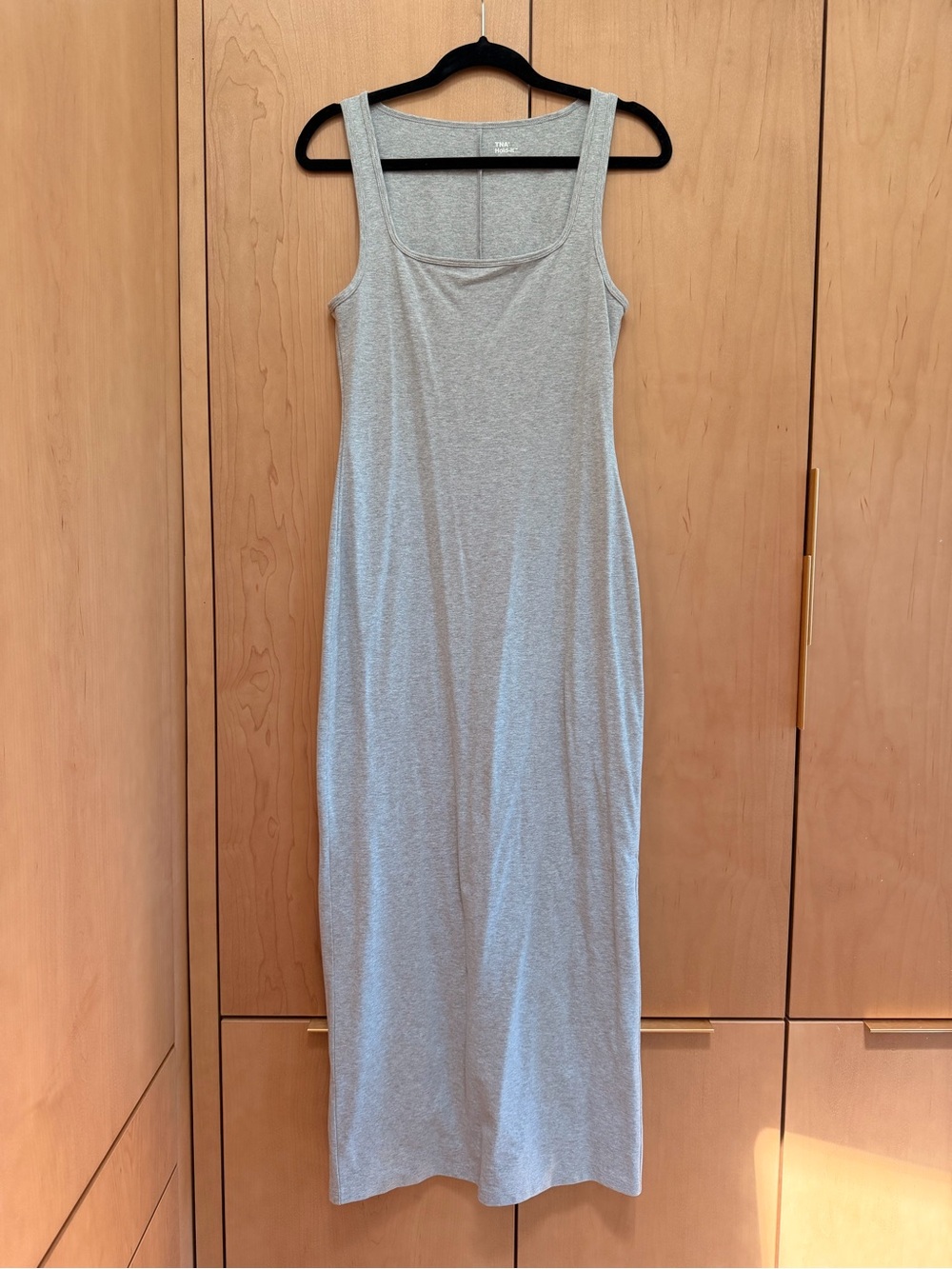 Aritzia TNA Hold it Classic Grey Tank Maxi Dress - Sleeveless Casual Dress